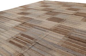 Afghan Kilim Mid Century Modern Handwoven Rug
