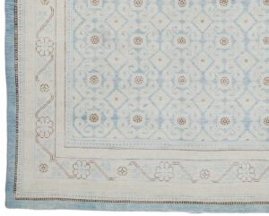 36952-Afghan_Reproduction_Khotan_Handwoven_Rug-7'6''x7'8''-Afghanistan-1-Border