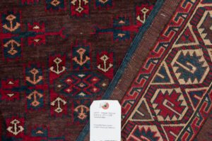 24751-Antique_Yomut_Turkmen_Kepse_Gul_Handwoven_Rug-6'5''x10'8''-Turkmenistan-10
