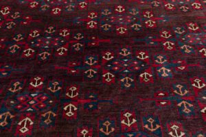 24751-Antique_Yomut_Turkmen_Kepse_Gul_Handwoven_Rug-6'5''x10'8''-Turkmenistan-24
