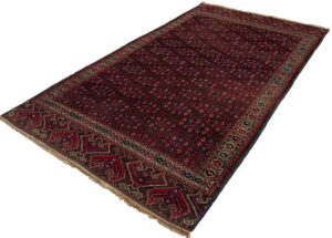 Antique Yomut Turkmen Kepse Gul Handwoven Rug