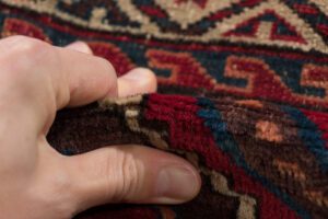 24751-Antique_Yomut_Turkmen_Kepse_Gul_Handwoven_Rug-6'5''x10'8''-Turkmenistan-6