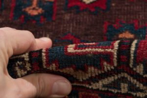 24751-Antique_Yomut_Turkmen_Kepse_Gul_Handwoven_Rug-6'5''x10'8''-Turkmenistan-7