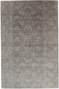 Tibetan Modern Handwoven Wool and Silk Rug
