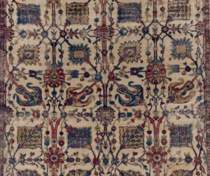 51121-Antique_Shahabad_Handwoven_Rug-9'1''x11'5''-India-1-Center