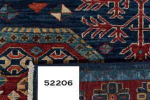52206_BTR031A-Shrub_Kazak_Fine_Handwoven_Tribal_Rug-4'3''x4'4''-Afghanistan-7