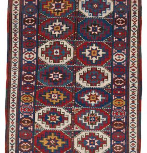 21648-Antique_Moghan_Kazak_Handwoven_Rug-4'2''x11'6''-Caucasus-1-Center