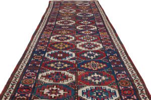 Antique Moghan Kazak Rug