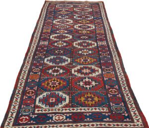 Antique Moghan Kazak Rug