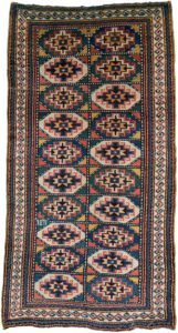 Antique Moghan Kazak Handwoven Rug