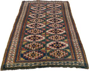 Antique Moghan Kazak Handwoven Rug