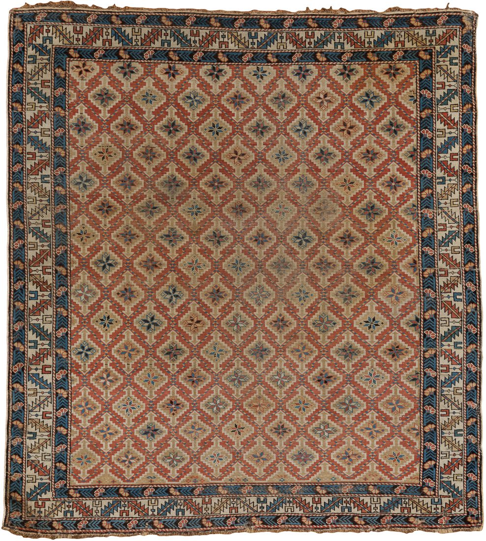 Antique Kuba Handwoven Rug