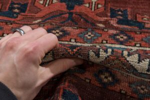 54001_ESTTRM1-Antique_Turkmen_Yomut_Kepse_Gul_Handwoven_Rug-5'9''x9'8''-Turkmenistan-11