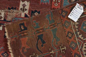 54001_ESTTRM1-Antique_Turkmen_Yomut_Kepse_Gul_Handwoven_Rug-5'9''x9'8''-Turkmenistan-12