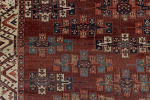 54001_ESTTRM1-Antique_Turkmen_Yomut_Kepse_Gul_Handwoven_Rug-5'9''x9'8''-Turkmenistan-5