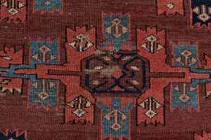 54001_ESTTRM1-Antique_Turkmen_Yomut_Kepse_Gul_Handwoven_Rug-5'9''x9'8''-Turkmenistan-9