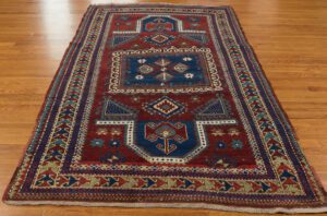 Antique Kazak Handwoven Rug