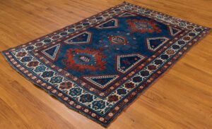 Antique Kazak Handwoven Rug