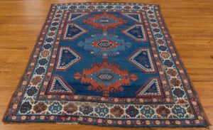 Antique Kazak Handwoven Rug