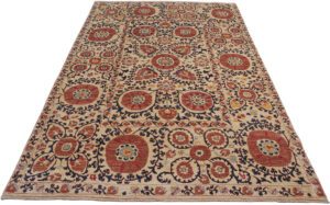 Afghan Suzani Handwoven Textile Rug