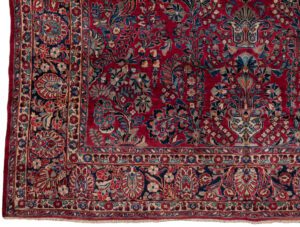 32430-Antique_Sarouk_Handwoven_Rug-8'10''x11'6''-Persia-1-Border