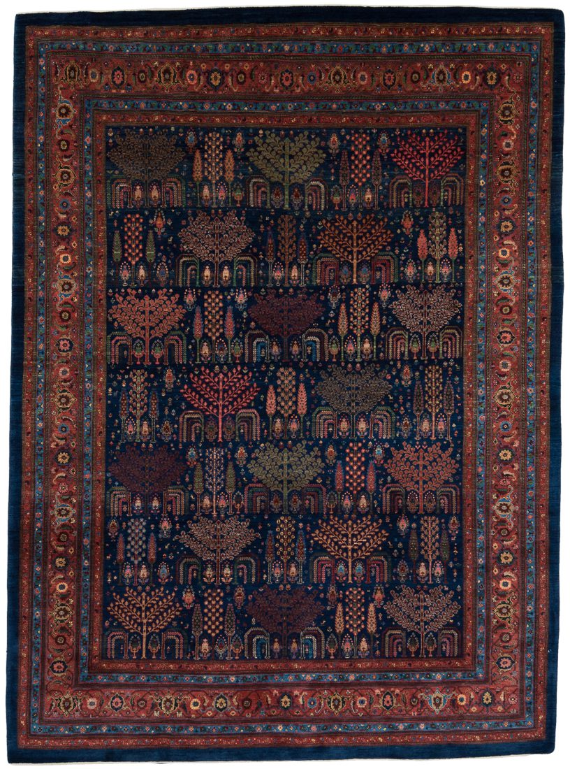 Persian Khamsehbaf Handwoven Village Rug