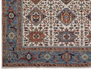 54553_BTR002A-Karaja_Handwoven_Tribal_Rug-8'10''x12'3''-Afghanistan-1-Border