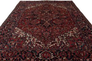 Semi antique Persian Heriz Handwoven Rug