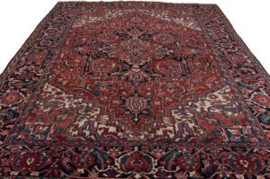Semi antique Persian Heriz Handwoven Rug