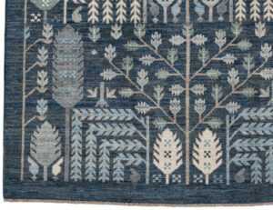 54564_BTR002A-Bakshaish_Transitional_Handwoven_Tribal_Rug-4'11''x6'10''-Afghanistan-1-Border