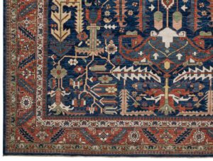 54566_BTR002A-Serapi_Handwoven_Tribal_Rug-8'11''x11'6''-Afghanistan-1-Border