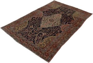 Antique Farahan Sarouk Handwoven Rug