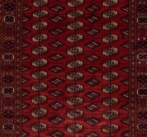 24421-Antique_Tekke_Bokara_Fine_Handwoven_Rug-5'4''x8'0''-Turkmenistan-1-Center