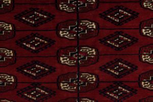 24421-Antique_Tekke_Bokara_Fine_Handwoven_Rug-5'4''x8'0''-Turkmenistan-13