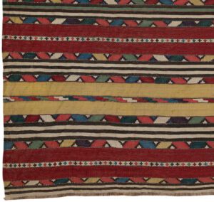 26801-Antique_Shirvan_Kilim_Handwoven_Rug-5'1''x10'2''-Caucasus-1-Border