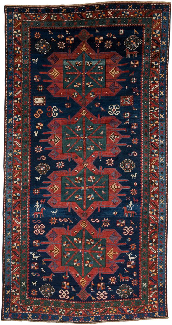 Antique Kazak Handwoven Rug