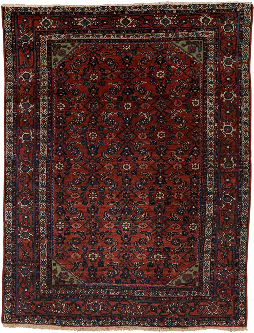 Antique Malayer Handwoven Rug