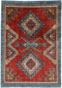 Afghan Navajo Contemporary Handwoven Tribal Rug