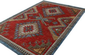 Afghan Navajo Contemporary Handwoven Tribal Rug