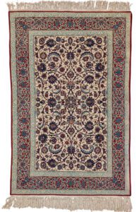 Persian Isfahan Vintage Handwoven Rug