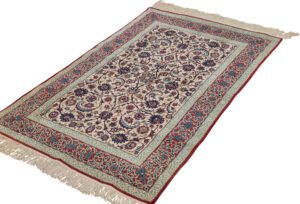 Persian Isfahan Vintage Handwoven Rug