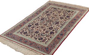 Persian Isfahan Vintage Handwoven Rug