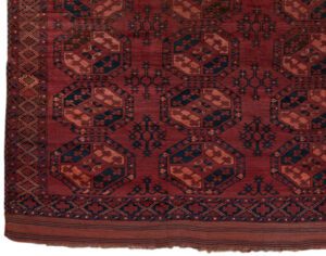 25398_ESTIRN1-Antique_Turkmen_Main_Handwoven_Rug-9'8''x9'10''-Turkmenistan-1-Border