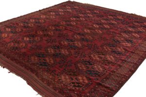 Antique Turkmen Main Handwoven Rug