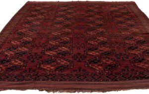 Antique Turkmen Main Handwoven Rug