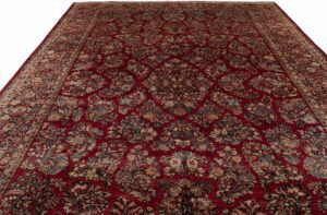 Antique Persian Sarouk Handwoven Rug