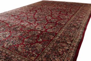 Antique Persian Sarouk Handwoven Rug