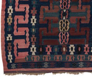54695_ESTTRK2-Antique_Turkish_Balikesir_Kilim_Handwoven_Rug-6'11''x9'2''-Turkey-1-Border