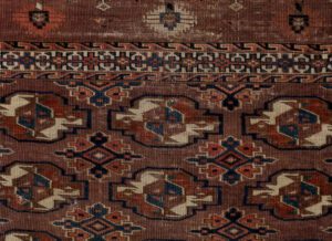 54761_ESTTRM1-Antique_Chuval_Turkmen_Yomut_Bokara_Rug-3'6''x2'6''-Turkmenistan-1-Center