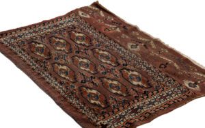 Antique Chuval Turkmen Yomut Bokara Rug
